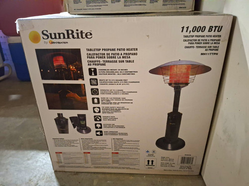 Sunrite 000 btu tabletop - 11,000,
