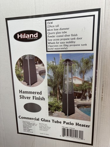 Hiland 34m high black patio - high,